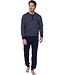 men's long sleeve organic cotton pyjama set with buttons 'brick blocks'