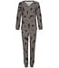 ladies wide v-neck luxury lounge pyjama set 'abstract art'