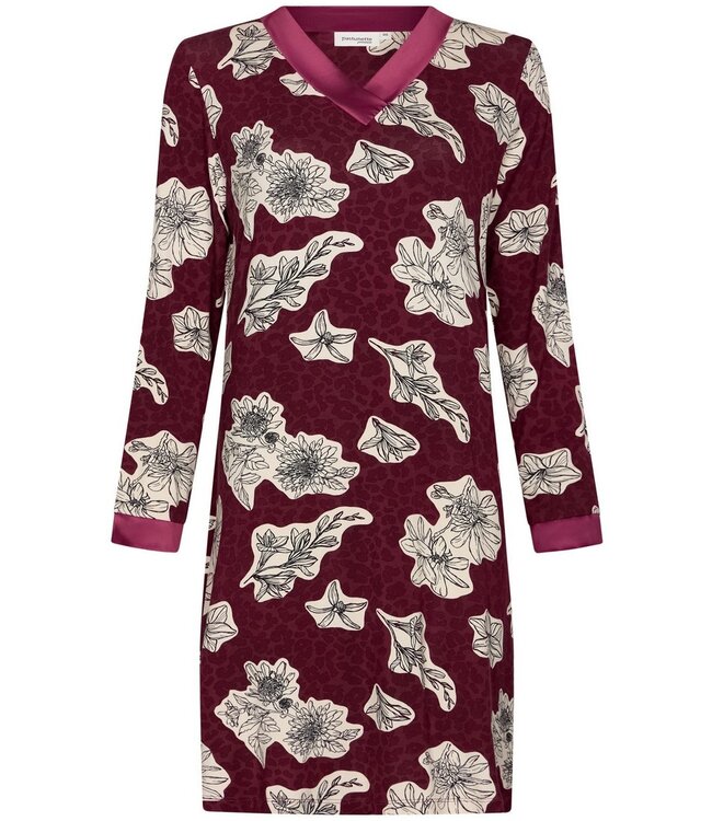 ecovero viscose, luxury lounge nightdress 'bold blooms'