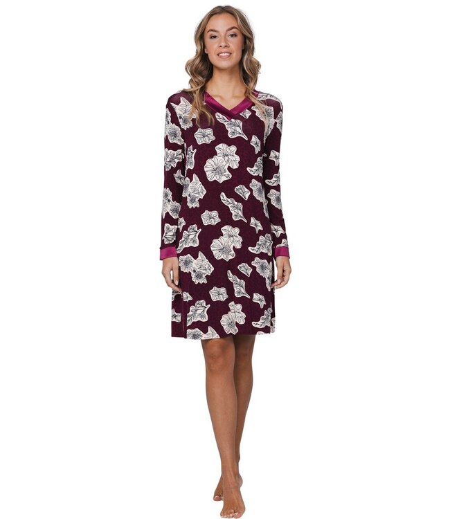 Luxe lounge nachthemd 'bold blooms'