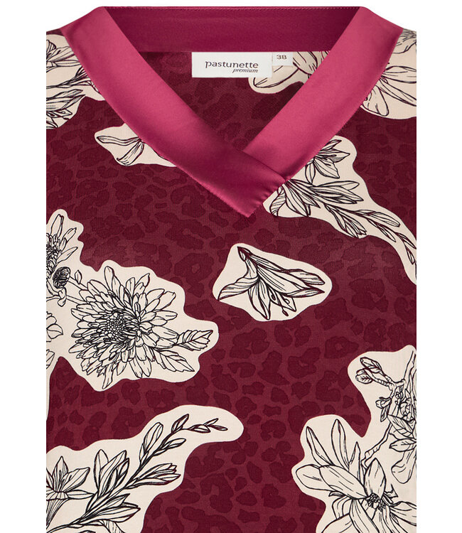 ecovero viscose, luxury lounge nightdress 'bold blooms'