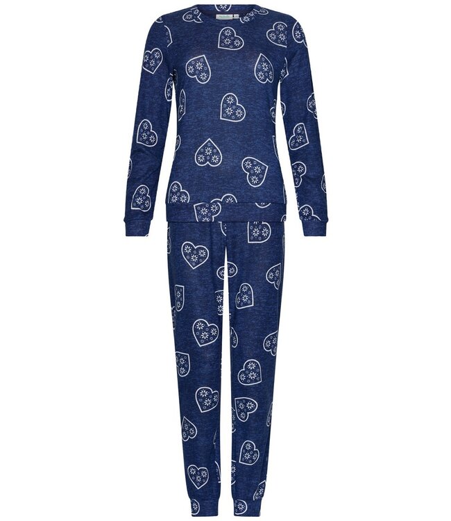 Warme fleece lounge-pyjama 'snow time'