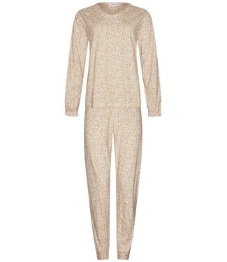Pastunette Dames pyjama met lange mouwen van bio-katoen ‘chic flowers’