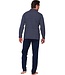 men's full button organic cotton pyjama 'brick blocks'