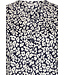 midnight blue cotton-modal nightdress with buttons 'little flowers'