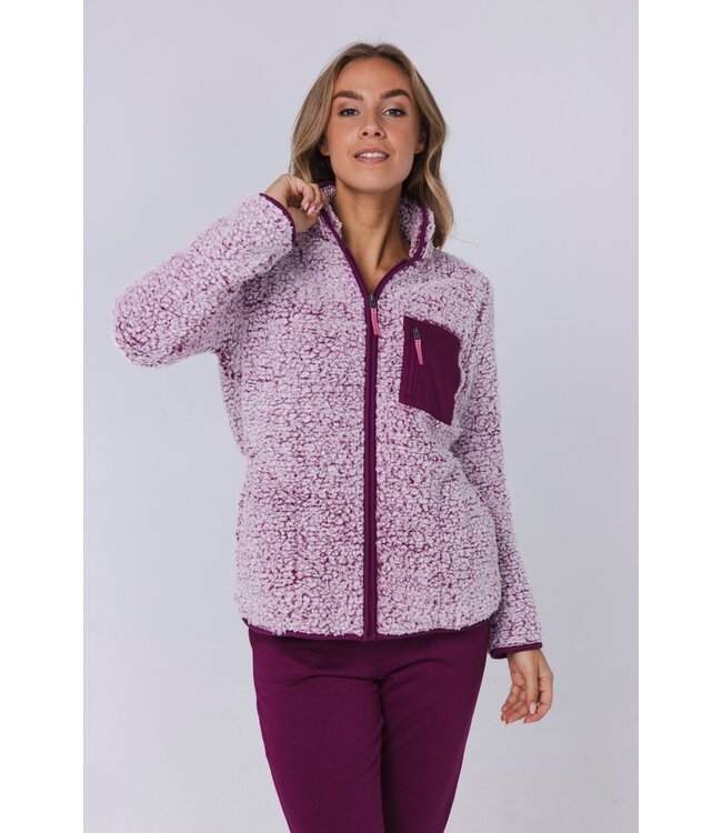 soft teddy fleece ladies home lounge suit 'fabulous teddy bear'
