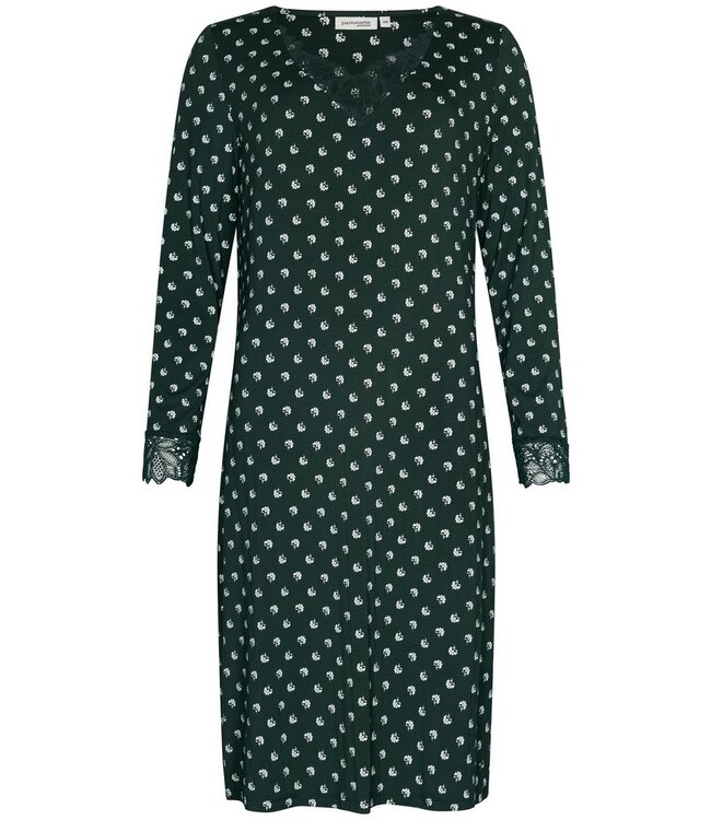 luxury modal-mix long sleeve nightdress 'mini boutique charm'