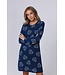 Warme fleece lounge-nachthemd voor dames 'snow time'