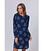 Warme fleece lounge-nachthemd voor dames 'snow time'