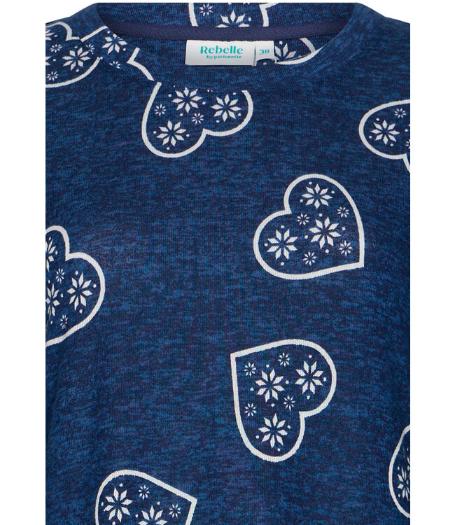 ladies warm fleece home lounge-nightdress 'snow time'