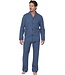 Doorknoop herenpyjama van 100% katoen-flanel 'coloured circles'