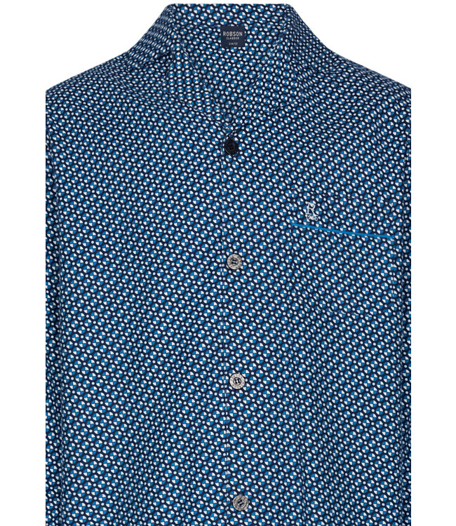 men's 100% cotton flannel full button pyjama 'coloured circles'