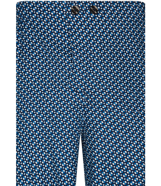 Doorknoop herenpyjama van 100% katoen-flanel 'coloured circles'