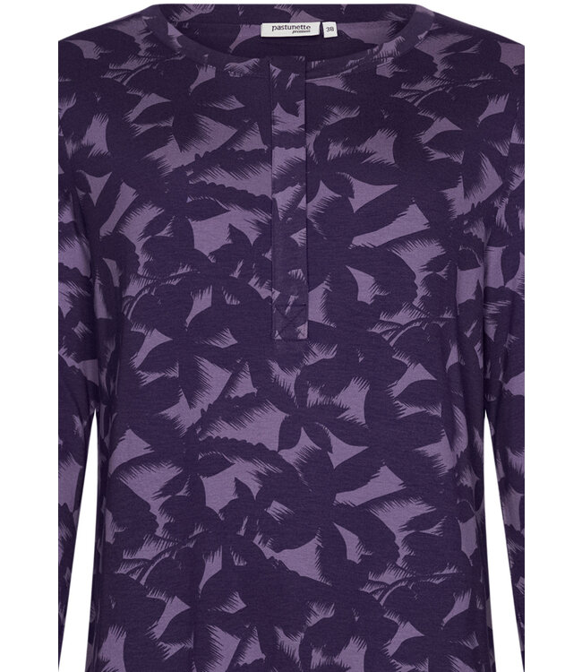 ecovero viscose, luxury lounge pyjama with buttons 'floral garden'