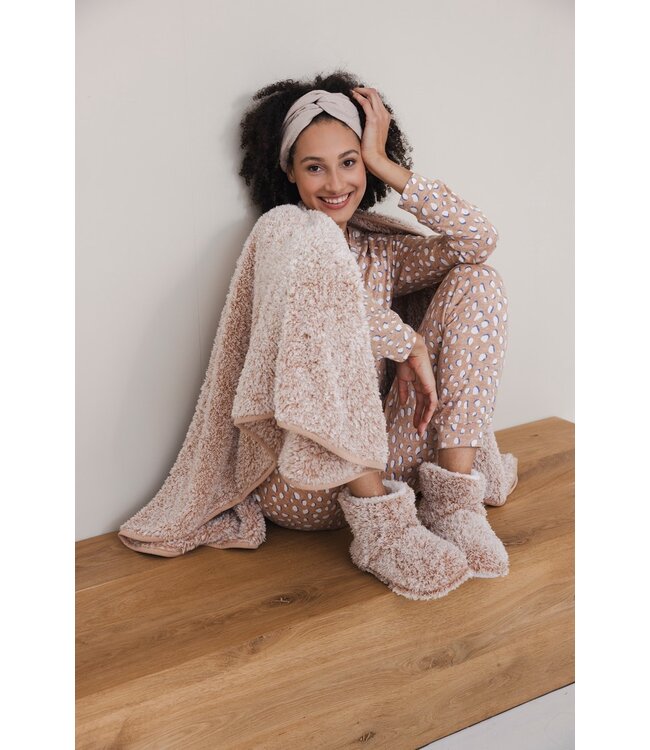 warm, home lounge fleece pyjama 'crazy bubbles'