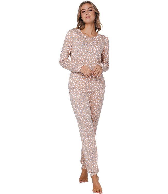 Warme, fleece lounge-pyjama 'crazy bubbles'