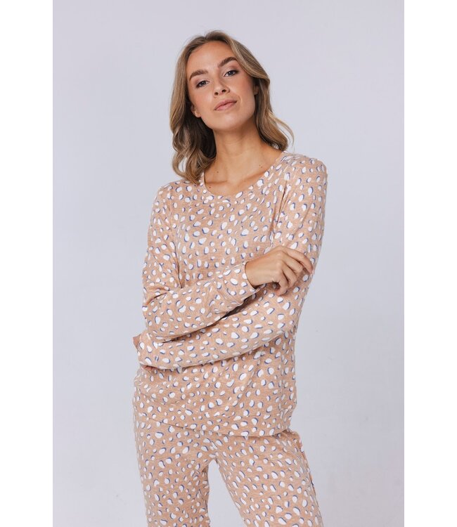 warm, home lounge fleece pyjama 'crazy bubbles'