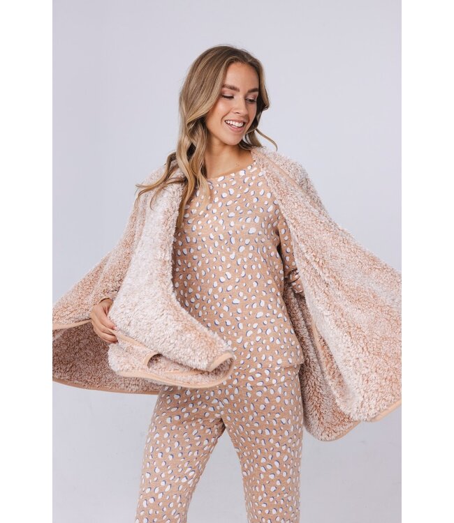 warm, home lounge fleece pyjama 'crazy bubbles'