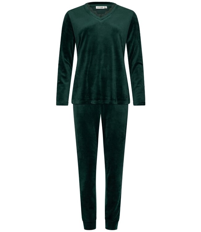 Bosgroene, velours lounge damespyjama 'chic comfort'