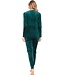 Bosgroene, velours lounge damespyjama 'chic comfort'