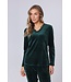 Bosgroene, velours lounge damespyjama 'chic comfort'
