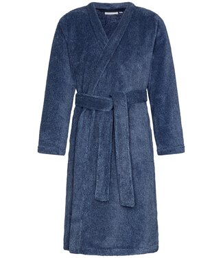 Pastunette jr boys warm blue wrap-over morningown with belt 'modern little man'