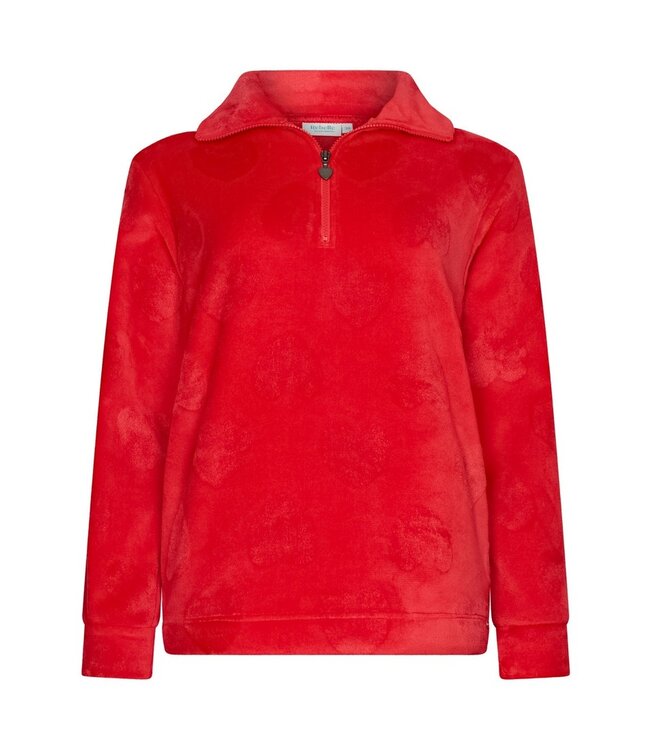 Zachte flanel-fleece Mix & Match lounge-top 'sweet hearts'