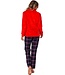 Zachte flanel-fleece Mix & Match lounge-top 'sweet hearts'