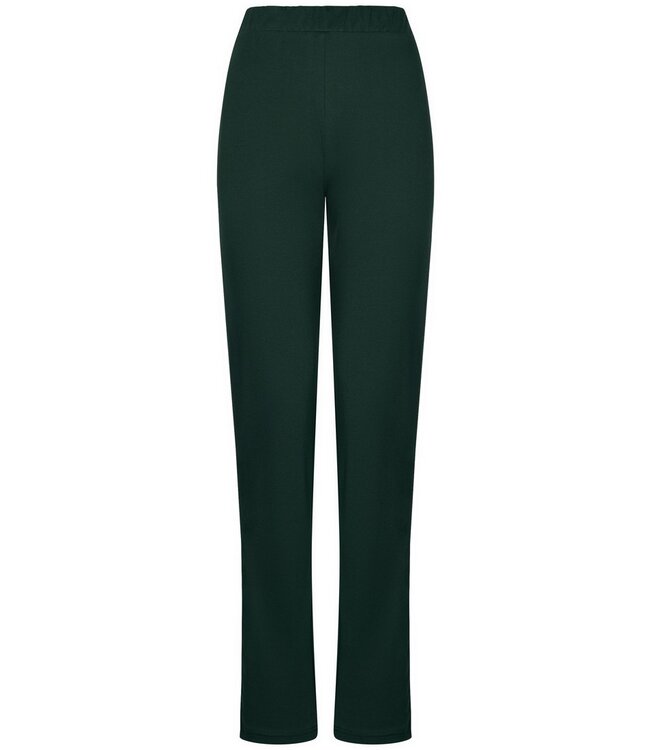 ladies luxury full button cotton interlock pyjama 'chic green beauty