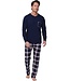 men's trendy pyjama set with buttons 'modern check's