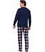 men's trendy pyjama set with buttons 'modern check's