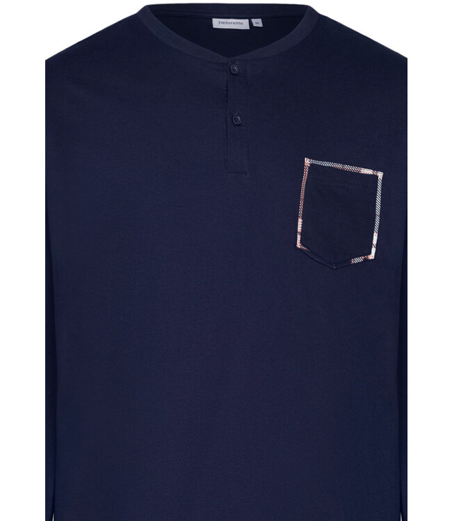 men's trendy pyjama set with buttons 'modern check's