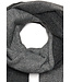 warm, one size dark grey scarf with tassels 'winter warm'