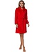 ladies soft flannel fleece wrap-over morninggown 'sweet hearts'