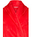 Zachte flanelfleece overslag dames ochtendjas 'sweet hearts'