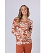 Luxe dames pyjama met lange mouwen 'watercolour art'