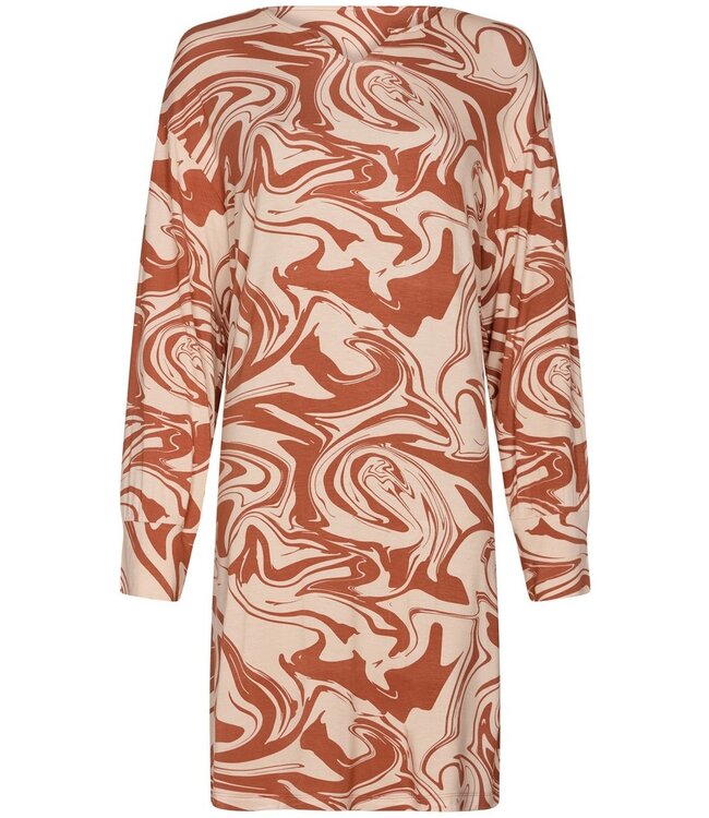 ladies luxury long sleeve nightdress 'watercolour art'