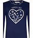 ladies blue long sleeve cotton pyjama set 'snow time'