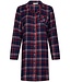 Rebelle ladies full button cotton flannel nightshirt 'cool checks'