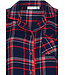 ladies full button cotton flannel nightshirt 'cool checks'