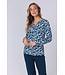 100% biologisch katoenen pyjamaset met lange mouwen en knopen ‘arty leaves’