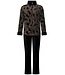Pastunette Premium warm coral fleece lounge home suit with zip 'abstract art'