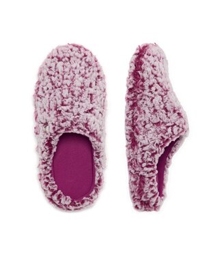 Rebelle Zachte teddy-fleece sloffen 'fabulous teddy bear'