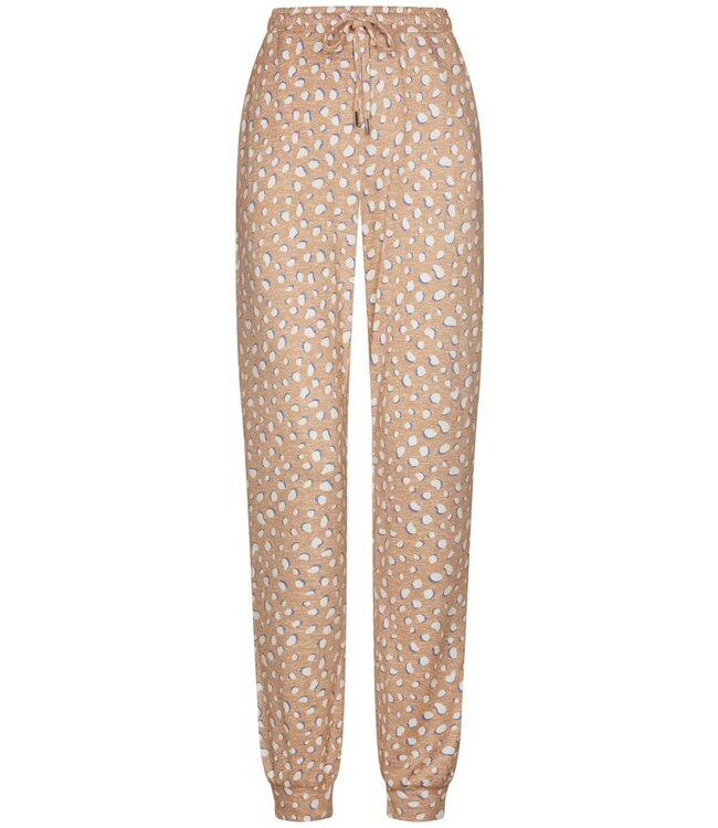 Mix & Match warme fleece lounge broek met boorden 'crazy bubbles'