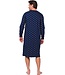 long sleeve organic cotton nightshirt with buttons 'geometric star'
