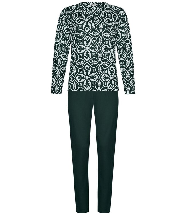 Groene pyjama met knopen 'boutique charm'