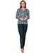 Groene pyjama met knopen 'boutique charm'