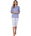 Pastunette long sleeve organic cotton 3/4 pyjama set 'little dotty circles'