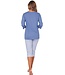 long sleeve organic cotton 3/4 pyjama set 'little dotty circles'