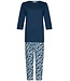 Pastunette Bio-katoenen dames pyjama met 3/4e lange broek ‘arty leafs’
